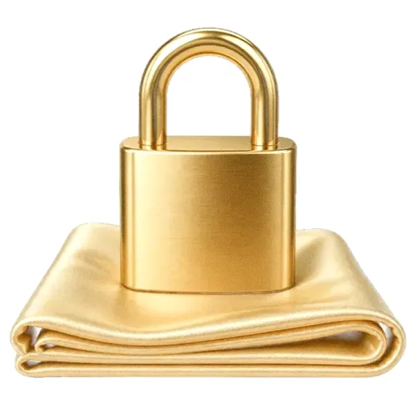 Padlock on folded cloth — Hopa