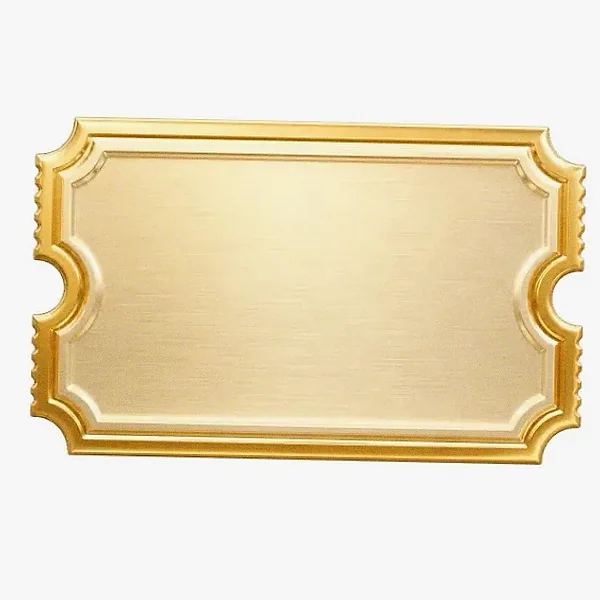 Blank ticket plaque — Hopa