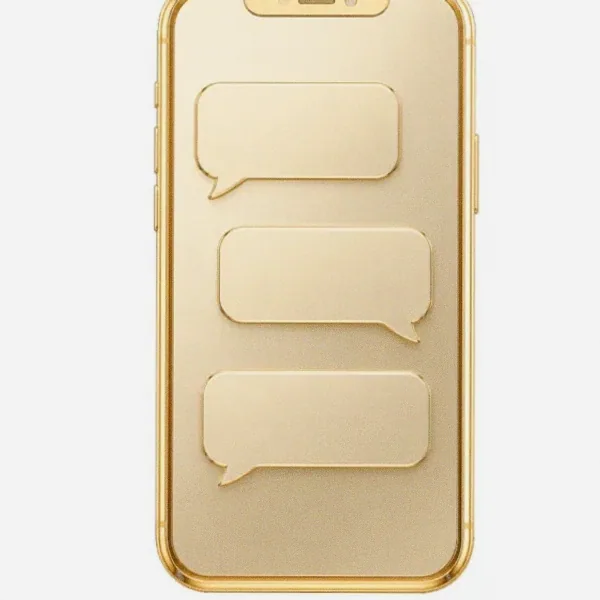 Smartphone with chat bubbles — Hopa