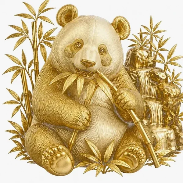 Panda eating bamboo — Hopa